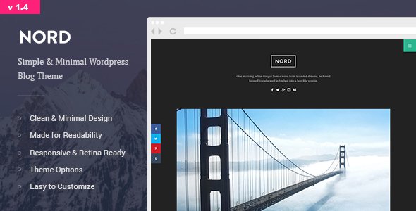 Nord – Minimal and Clean WordPress Personal Blog Theme