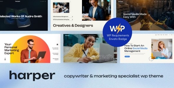 Harper –  Copywriter & Marketing Specialist WordPress Theme