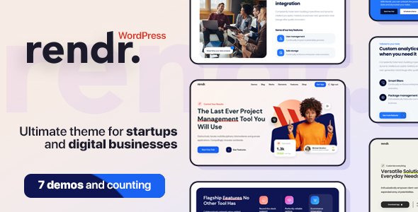 Rendr – Tech Startup & Business WordPress Theme