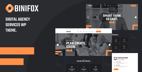 Binifox – Digital Agency Services WordPress Theme