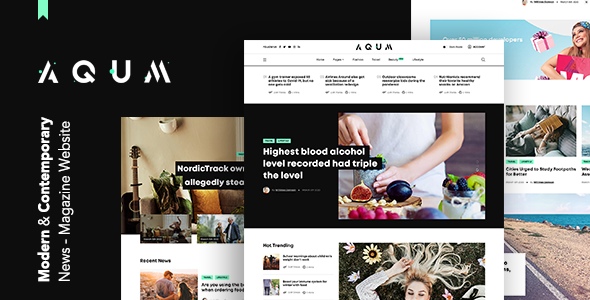 Aqum | Contemporary Magazine WordPress Theme