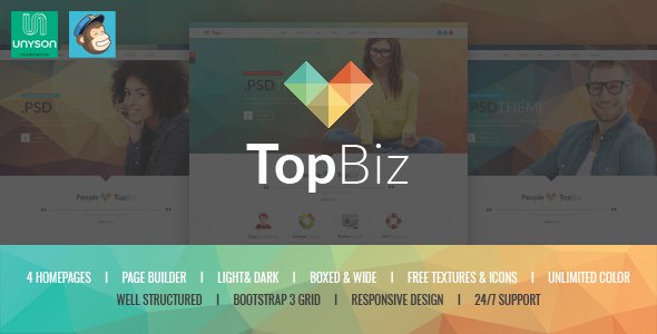 TopBiz – Responsive Corporate WordPress Theme