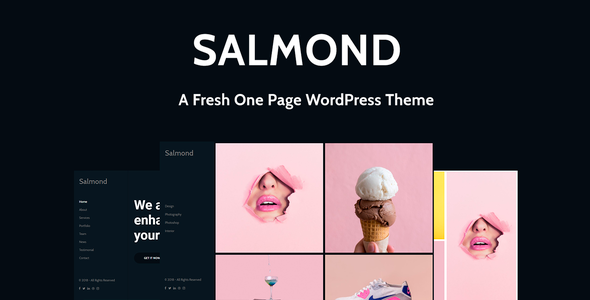 Salmond – A Fresh One Page WordPress Theme