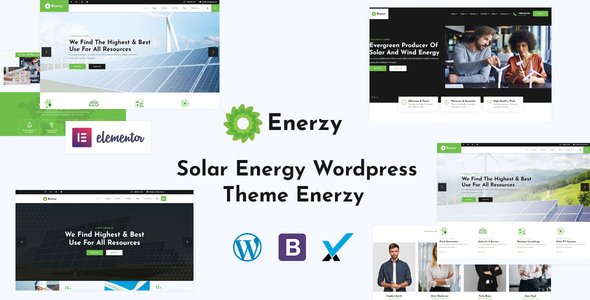 Enerzy – Wind & Solar Energy WordPress Theme