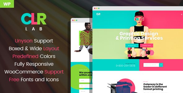 ColorLab – Printing Design Service WordPress Theme