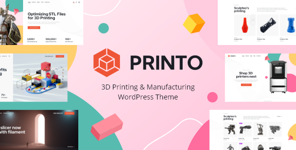 Printo  – 3D Printing & Manufacturing WordPress Theme