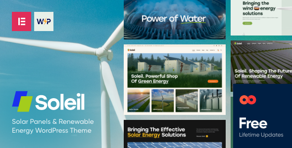 Soleil – Solar Panels & Renewable Energy WordPress Theme