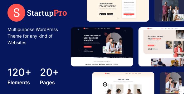 Startuppro – Creative Web Design Agency WordPress Theme