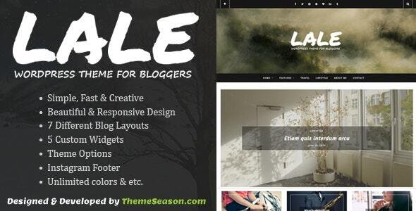 Lale – Responsive WordPress Theme For Bloggers