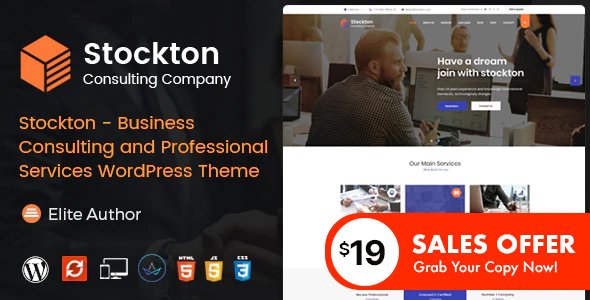 Stockton – Business & Financial Consulting WordPress Theme