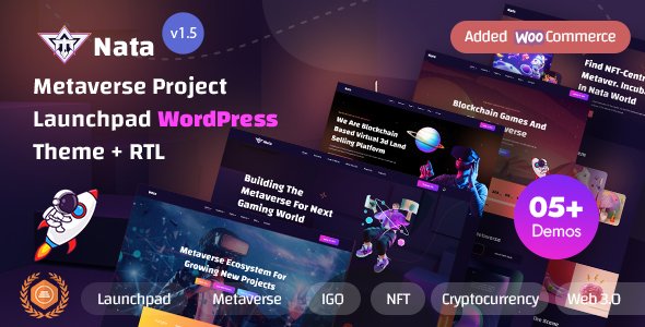 Nata – Metaverse Project Launchpad WordPress Theme