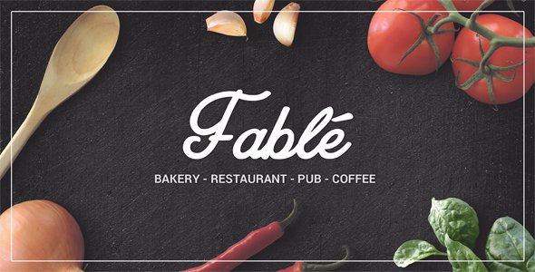Fable – Restaurant  Bakery Cafe Pub WordPress Theme