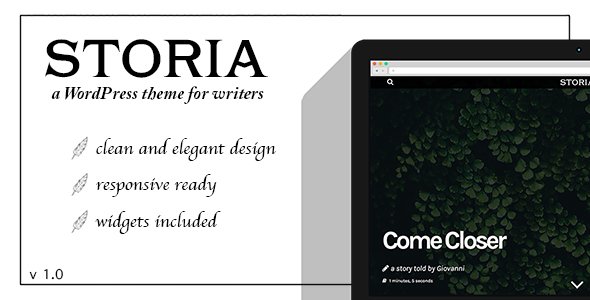 Storia – A WordPress Theme for Writers, Bloggers, Storytellers