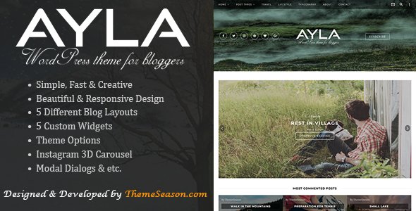 Ayla – Responsive WordPress Blog Theme
