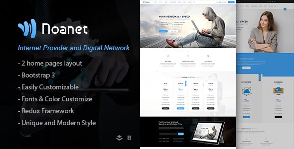Noanet – Internet Provider And Digital Network WordPress Theme