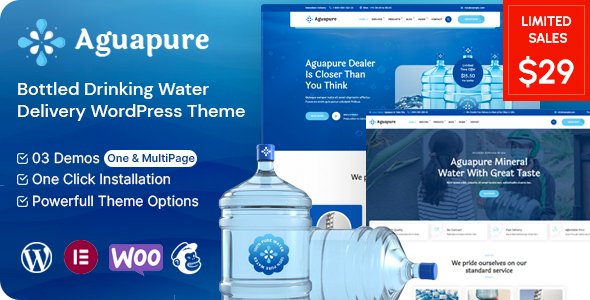 Aguapure – Drinking Water Company WordPress Theme