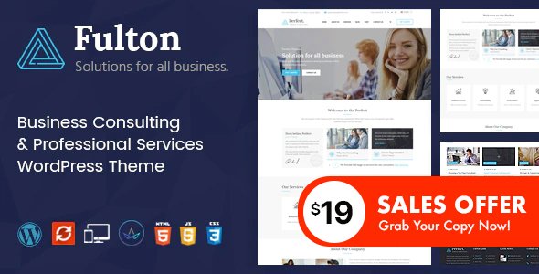Fulton – Consulting Business and Multi-Purpose WordPress Theme