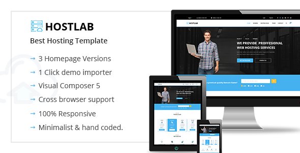 HostLab – Hosting & Technology WordPress Theme