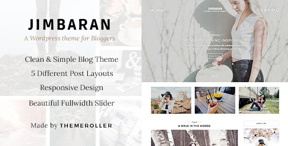 Jimbaran – A Clean & Responsive Blog Theme