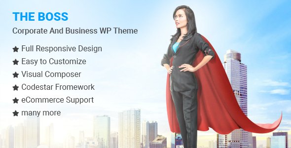 The Boss- Corporate & Business WordPress Theme