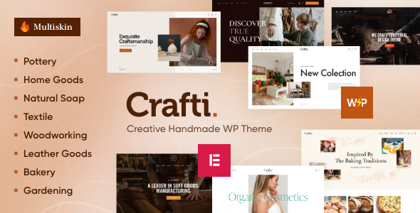 Crafti – Creative Handmade WordPress Theme