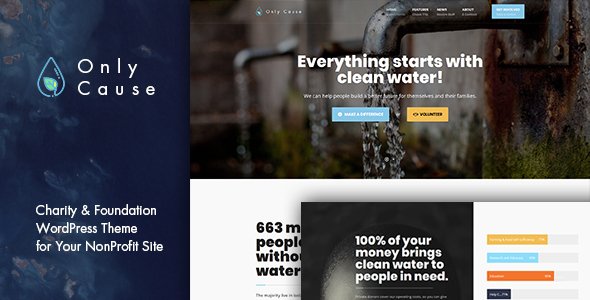 Only Cause – Charity & Foundation WordPress Theme
