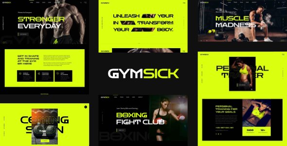 Gymsick – Fitness and Gym WordPress Theme