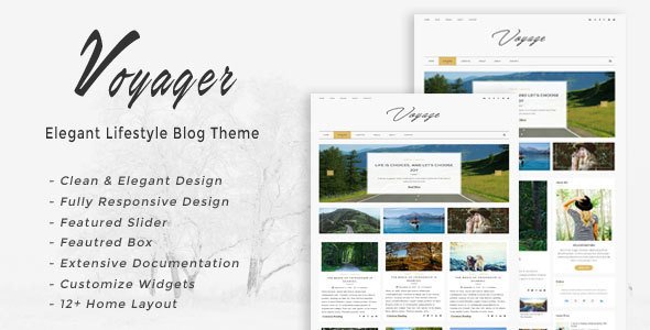 Voyager – Elegant Lifestyle Blog Theme