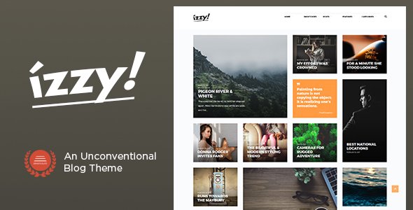 Izzy – An Unconventional Blog Theme