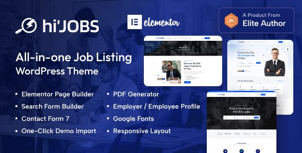 HiJobs – Job Listing WordPress Theme