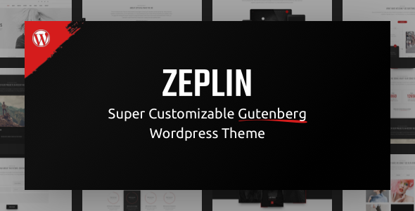 Zeplin | Creative Gutenberg One Page WordPress Theme