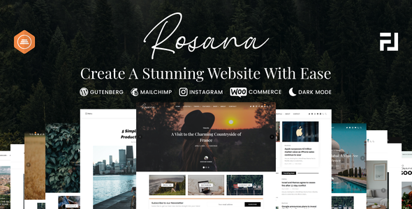 Rosana – Creative WordPress Blog/Magazine Theme