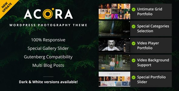 Acora – Photography WordPress Theme