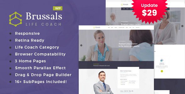 Brussals – Personal Development Coach WordPress Theme