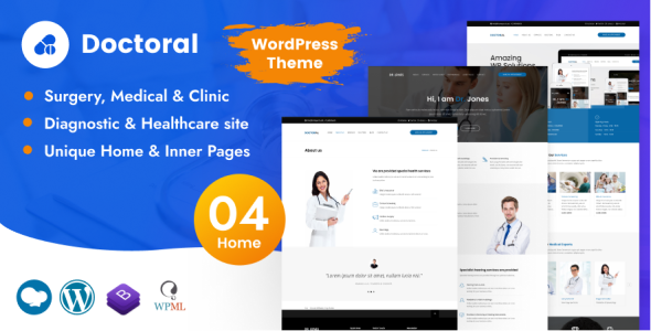 Doctoral – Appointment Management Theme for Doctor, Hospital and Clinic in Health and Medical care