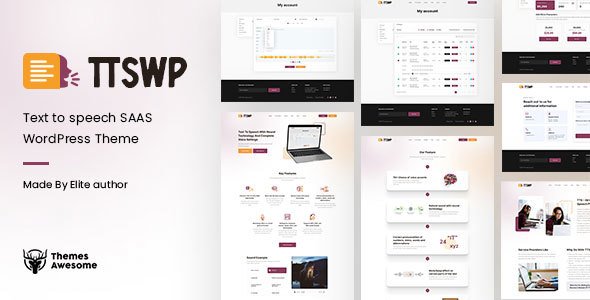 TTS WP – Text to speech SAAS Business Theme