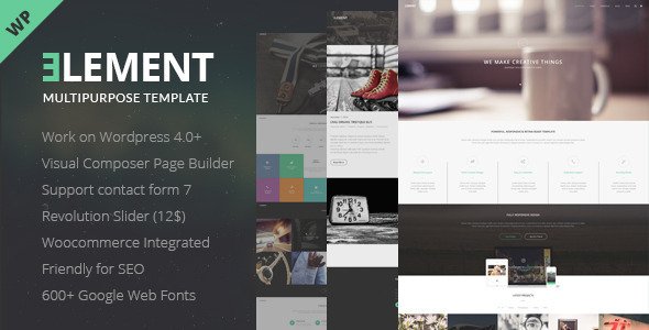 Element – Responsive Multipurpose WordPress Theme