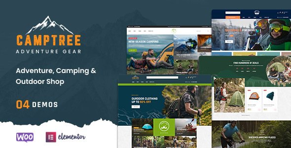 Camptree – Outdoor Camping Equipment WooCommerce Elementor Theme