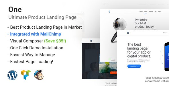 One – WordPress Product Landing Page