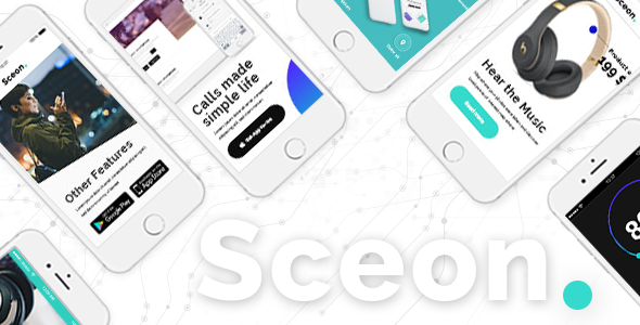 Sceon – App Landing Page & Startup Theme
