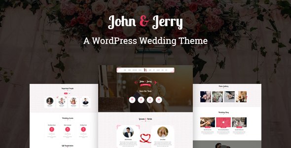 John & Jerry – A WordPress Wedding Theme