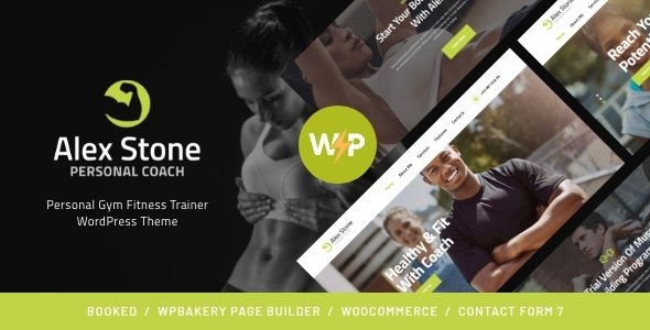 Alex Stone | Personal Gym Fitness Trainer WordPress Theme