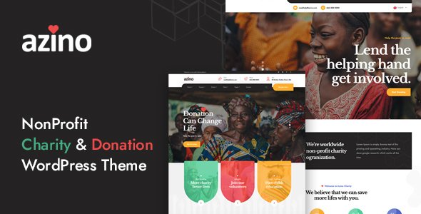 Azino – Charity & Fundraising WordPress Theme