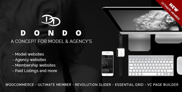DONDO – Model & Agency Portfolio WP Theme