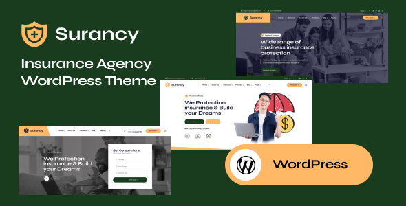 Surancy – Insurance Agency WordPress Theme