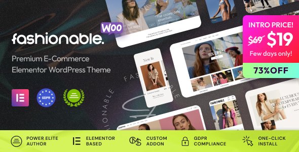 Fashionable – Clothing & Apparel WooCommerce WordPress Theme