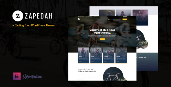 Zapedah – Cycling Club WordPress Theme
