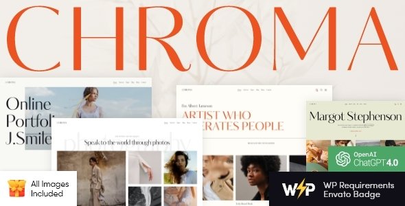 Chroma – Photography Portfolio WordPress Theme