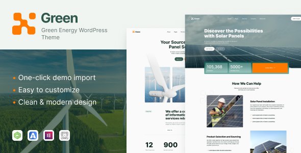 XGreen – Solar & Green Energy, Renewable Technologies WordPress Theme