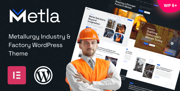 Metla – Metallurgy Industry & Factory WordPress Theme